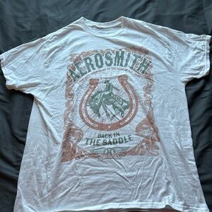 Aerosmith White Graphic Tee
